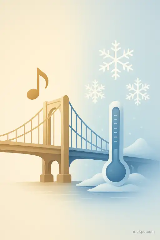 A bridge that hummed a different tune as the temperature dropped