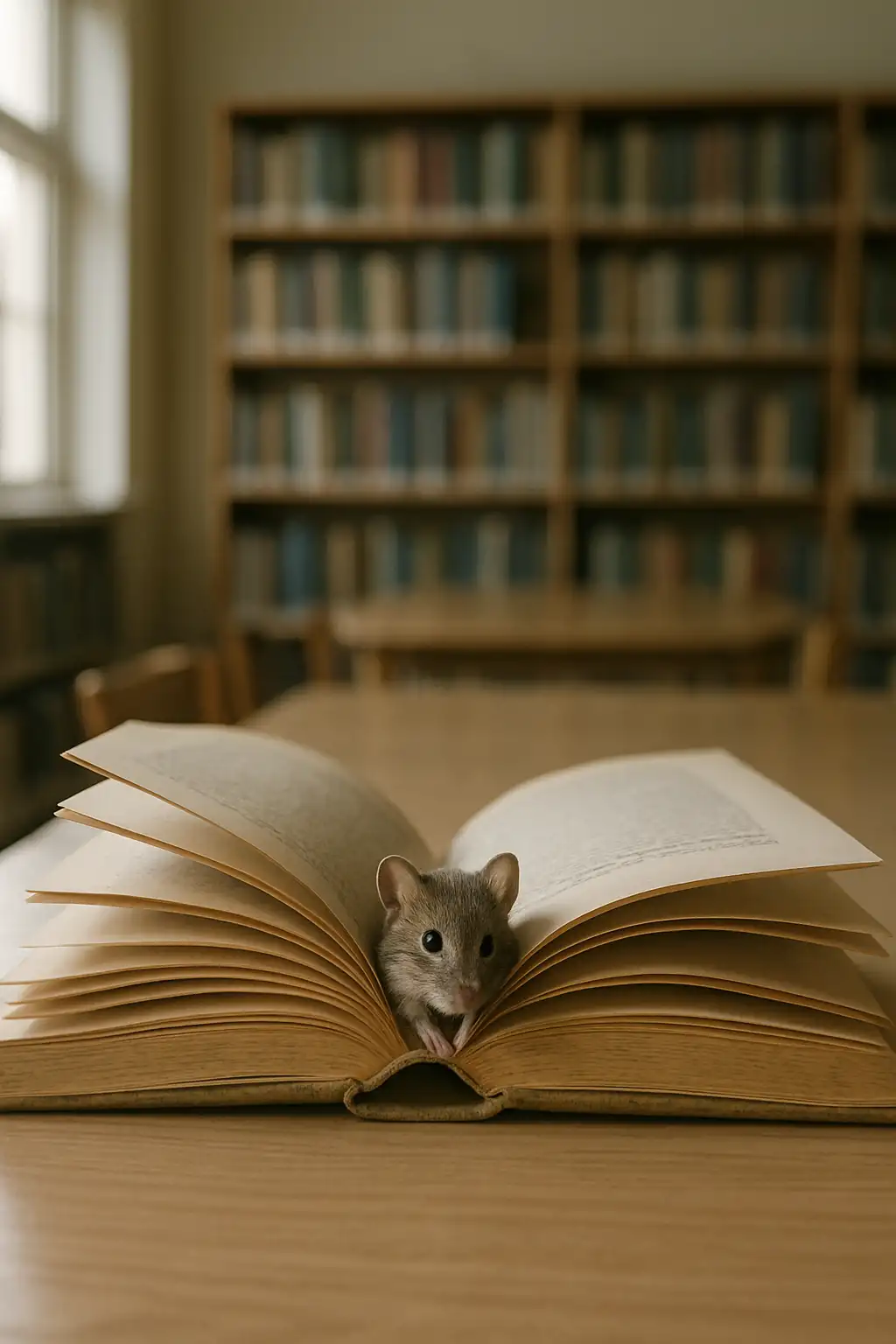 A library book returned with a mouse still inside