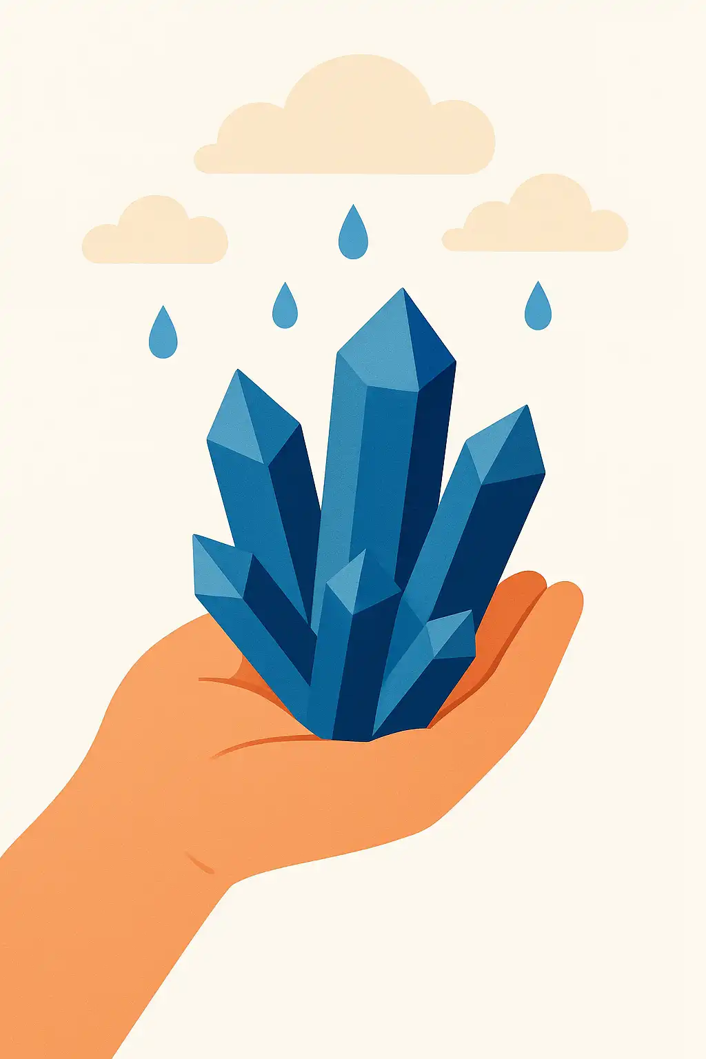 A mineral that drinks fog: how crystals harvest water from air