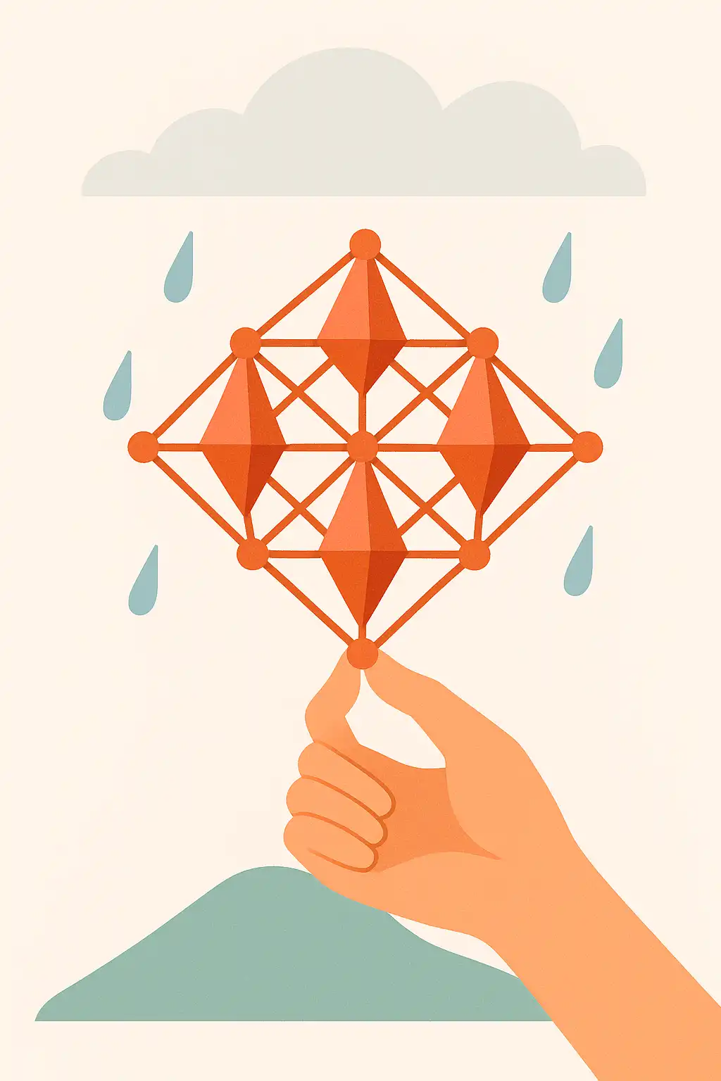 A mineral that drinks fog: how crystals harvest water from air