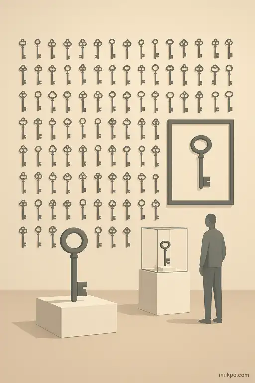 A museum that displays thousands of anonymous lost keys