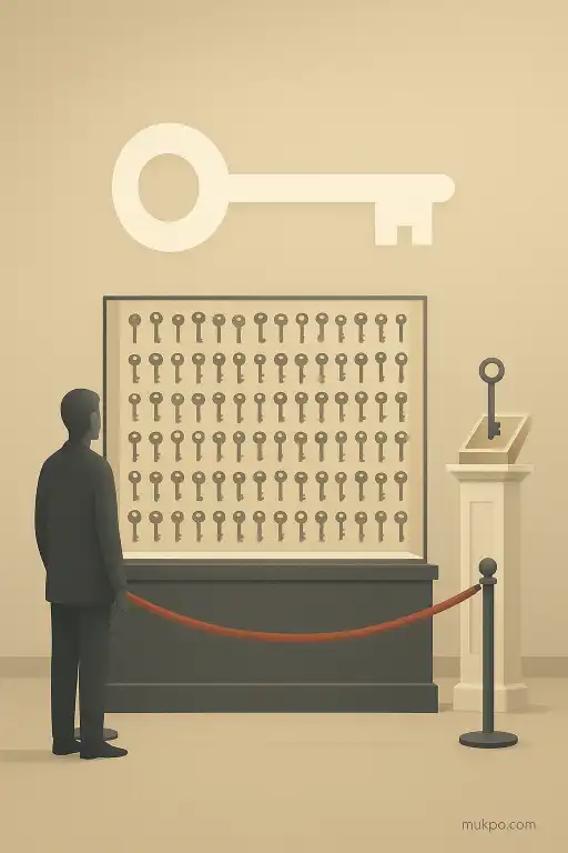 A museum that displays thousands of anonymous lost keys