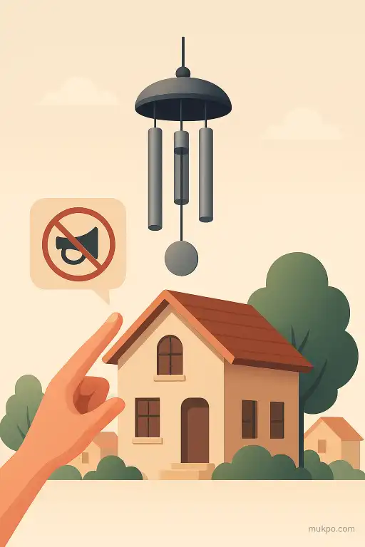 A neighborhood that silences car horns by installing rooftop chimes