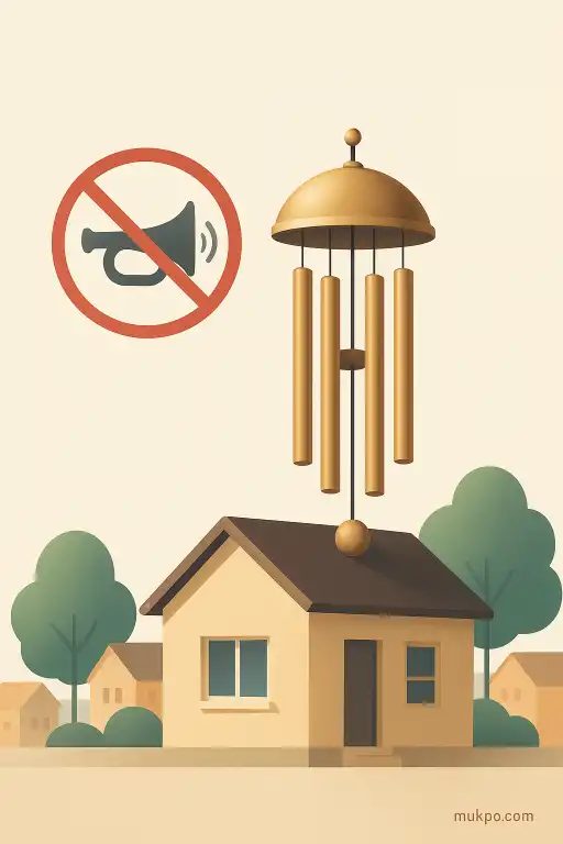 A neighborhood that silences car horns by installing rooftop chimes