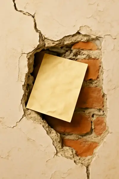 A note tucked inside a wall shows up during renovations