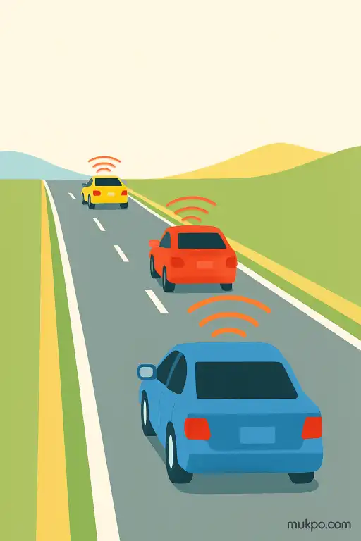 A stretch of road where every car alarm triggers at the same milepost