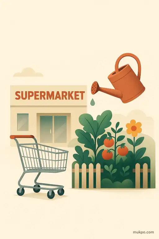 A supermarket that redirected abandoned carts into a hidden community garden