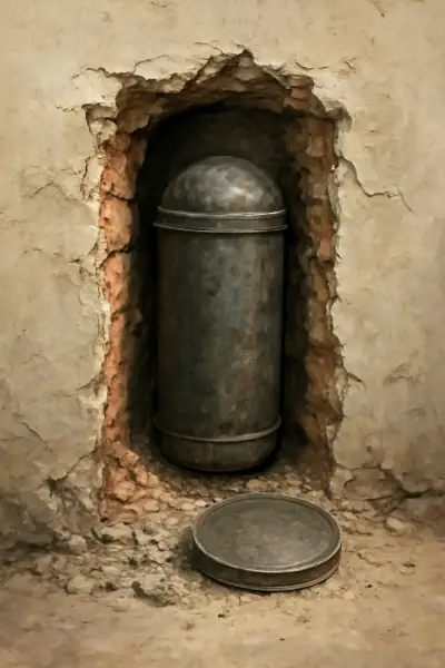 A time capsule hidden in a wall that revealed a vanished life