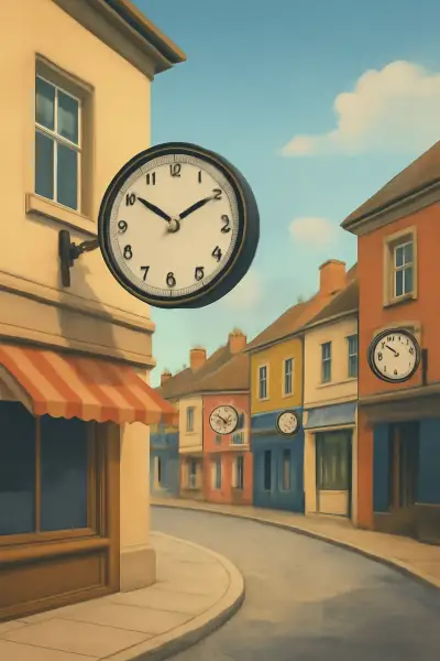 A town that kept changing clocks so shops never opened the same hour
