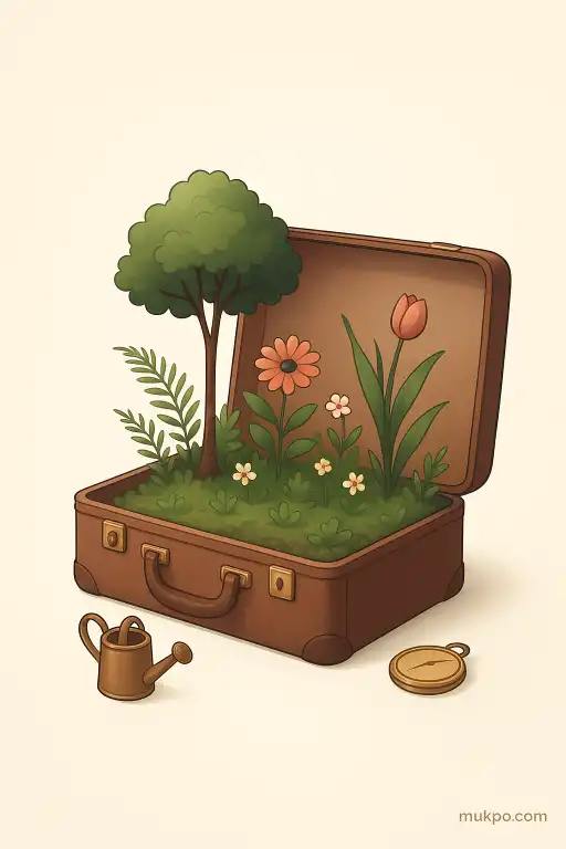 A Victorian suitcase that kept an entire tiny garden growing for a century