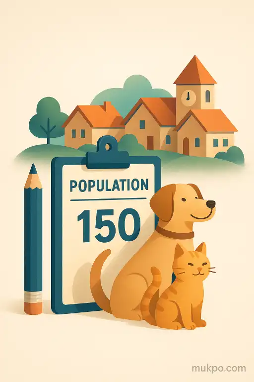 A village that counts pets as official residents to boost its population