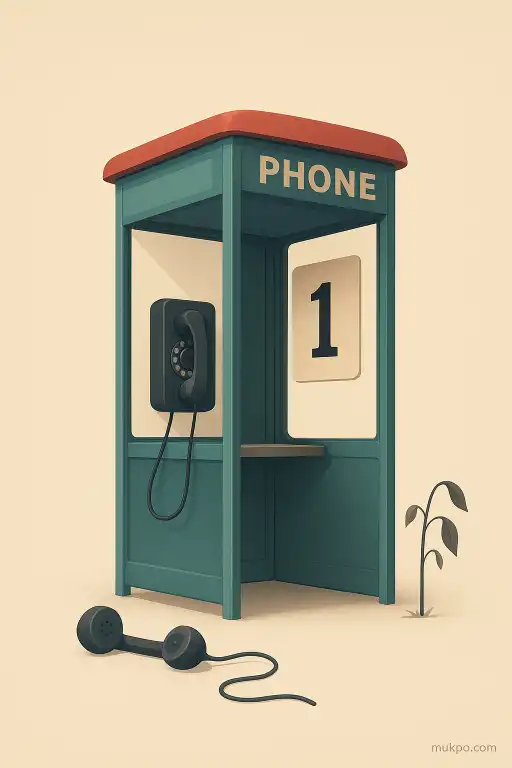 An abandoned phone booth that still connects callers to a single mysterious number