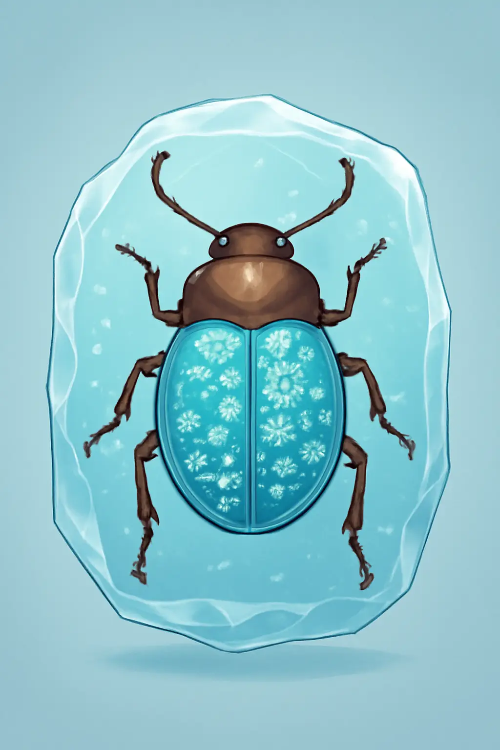 How a beetle survives being frozen by turning its blood into antifreeze