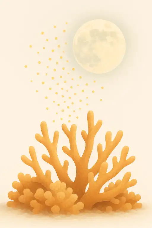 How coral reefs time mass spawning with the moon