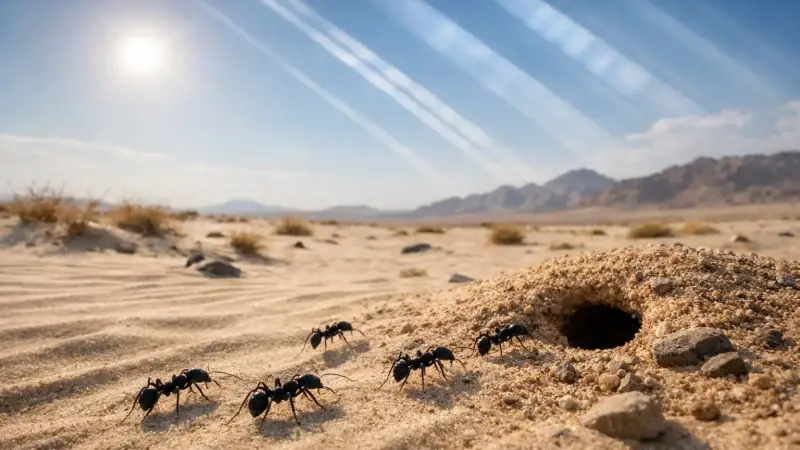 How desert ants use polarized light to find home