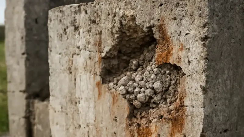 How microbes dissolve concrete to access buried minerals