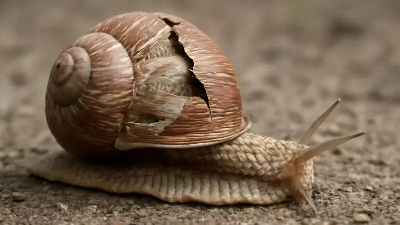 How snails rebuild cracked shells from the inside