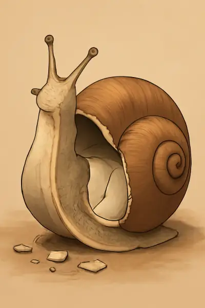 How snails rebuild cracked shells from the inside