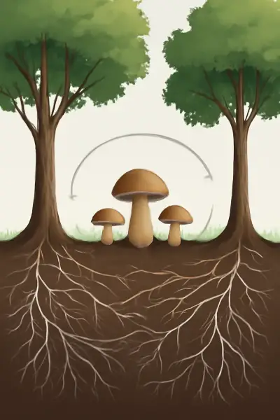 How trees and fungi swap carbon and signals through underground networks