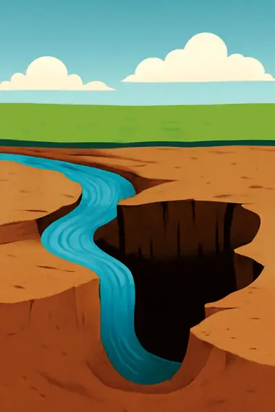 How underground rivers trigger sudden sinkholes in flat landscapes
