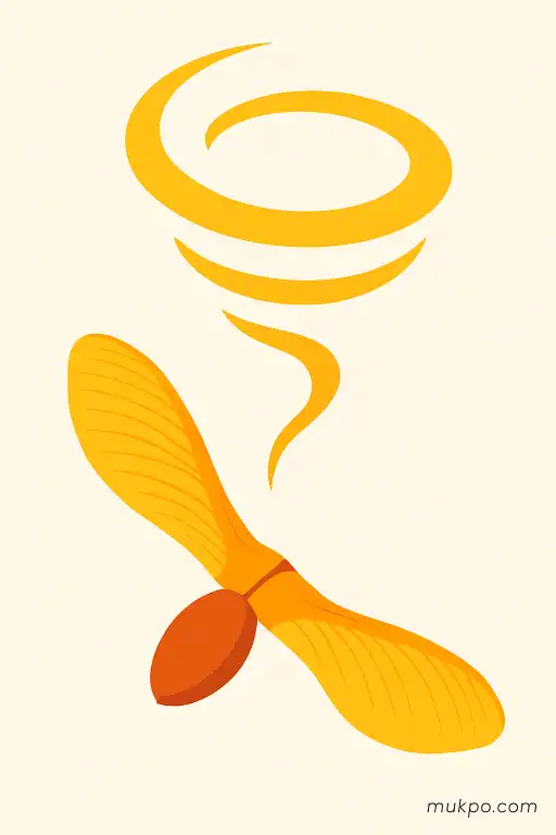 How wind vortexes carry maple seeds tens of kilometers