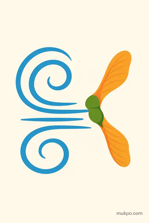 How wind vortexes carry maple seeds tens of kilometers