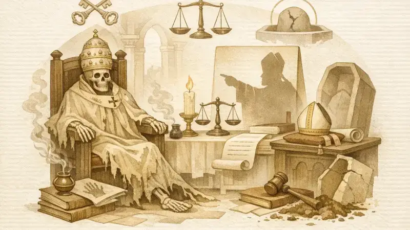 The 9th-century pope who put a rival corpse on trial in the Cadaver Synod