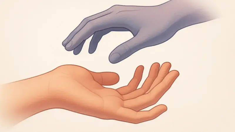 That strange moment when your hand feels like it’s not yours