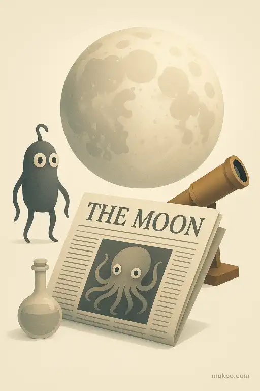 The 1835 newspaper hoax that convinced readers the moon teemed with strange creatures