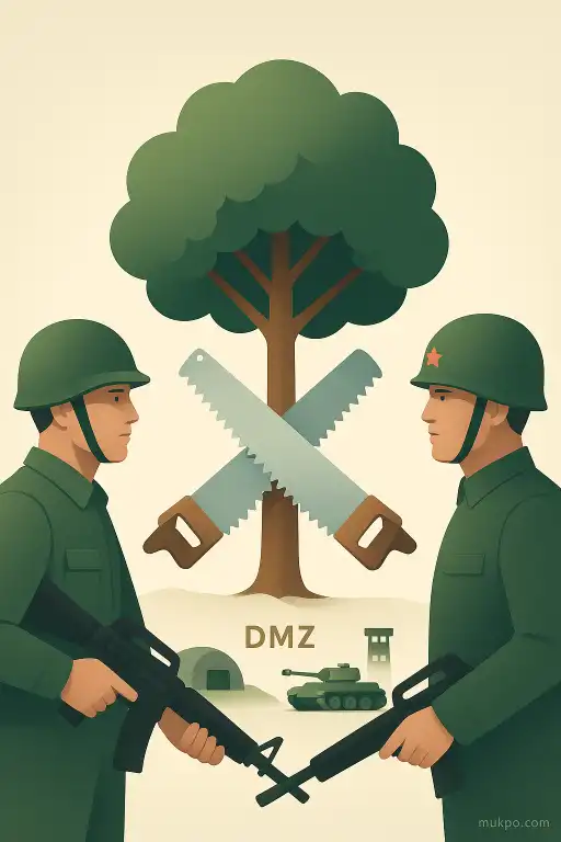 The 1976 Korean DMZ tree-cutting standoff that escalated into a military spectacle