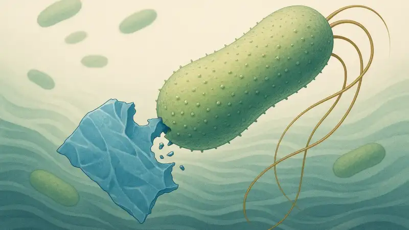 The bacteria discovered chewing plastic in ocean gyres