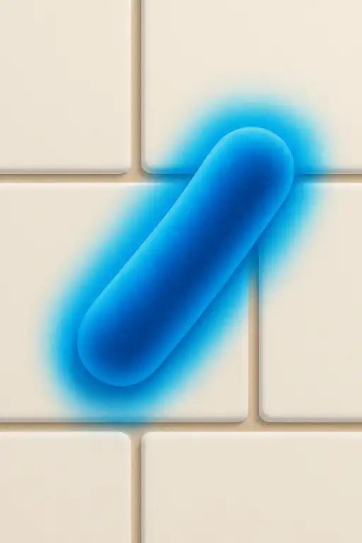 The bacterium in subway tiles that glows under blue light