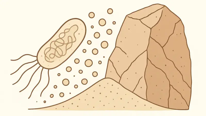 The bacterium that cements sand into rock