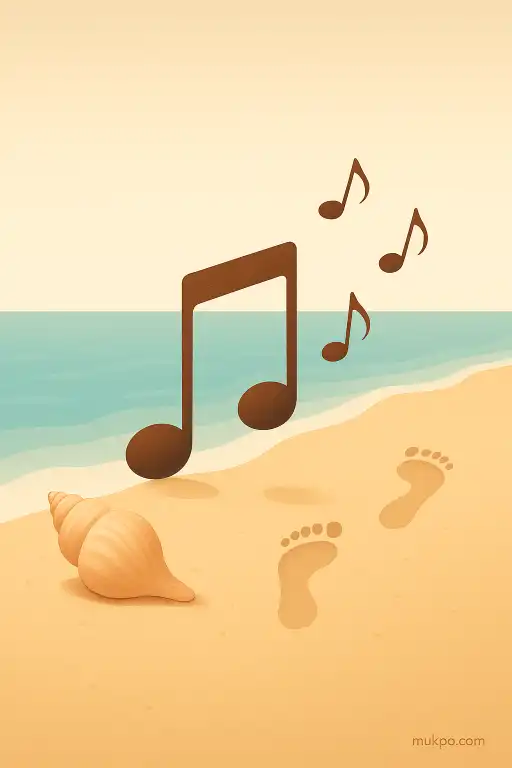 The beach that sings when you walk on it