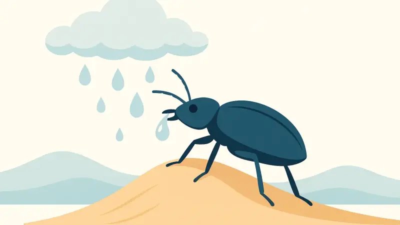 The beetle that drinks fog as its water source