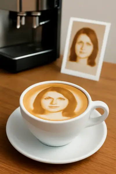 The cafe that prints your face in foam