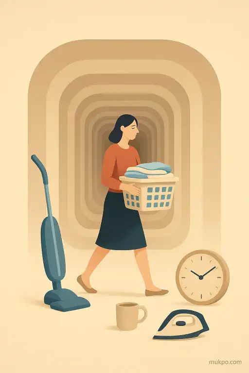 The calming tunnel effect of repetitive chores