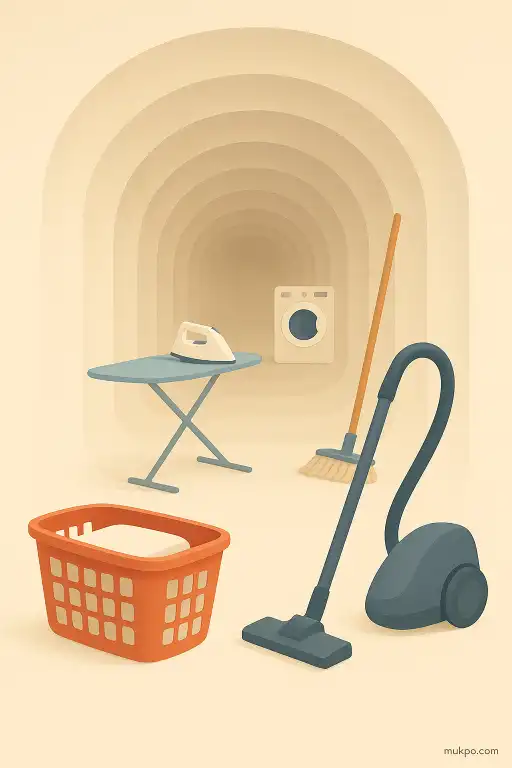 The calming tunnel effect of repetitive chores