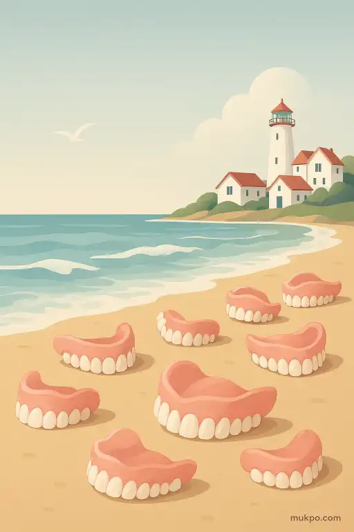 The coastal town where hundreds of lost dentures wash ashore every year