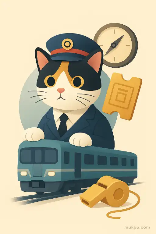 The commuter train that adopted a stray cat as its official conductor