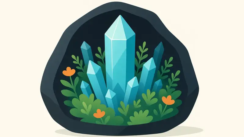 The crystal gardens that grow inside volcanic glass