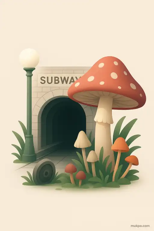 The forgotten subway station turned secret mushroom garden