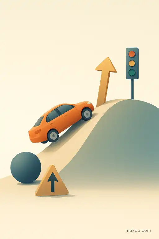 The hill where cars mysteriously roll uphill