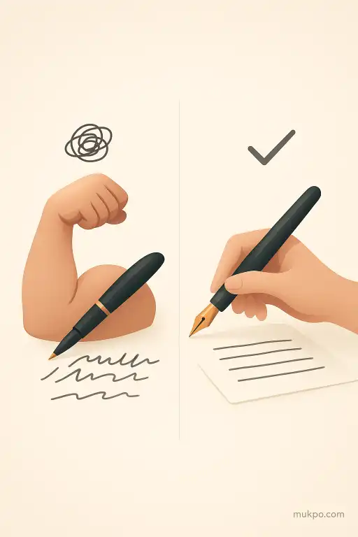 The invisible muscle memory behind sloppy versus neat handwriting