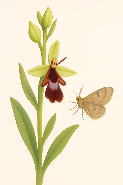 The orchid that mimics a female moth down to the scent molecules