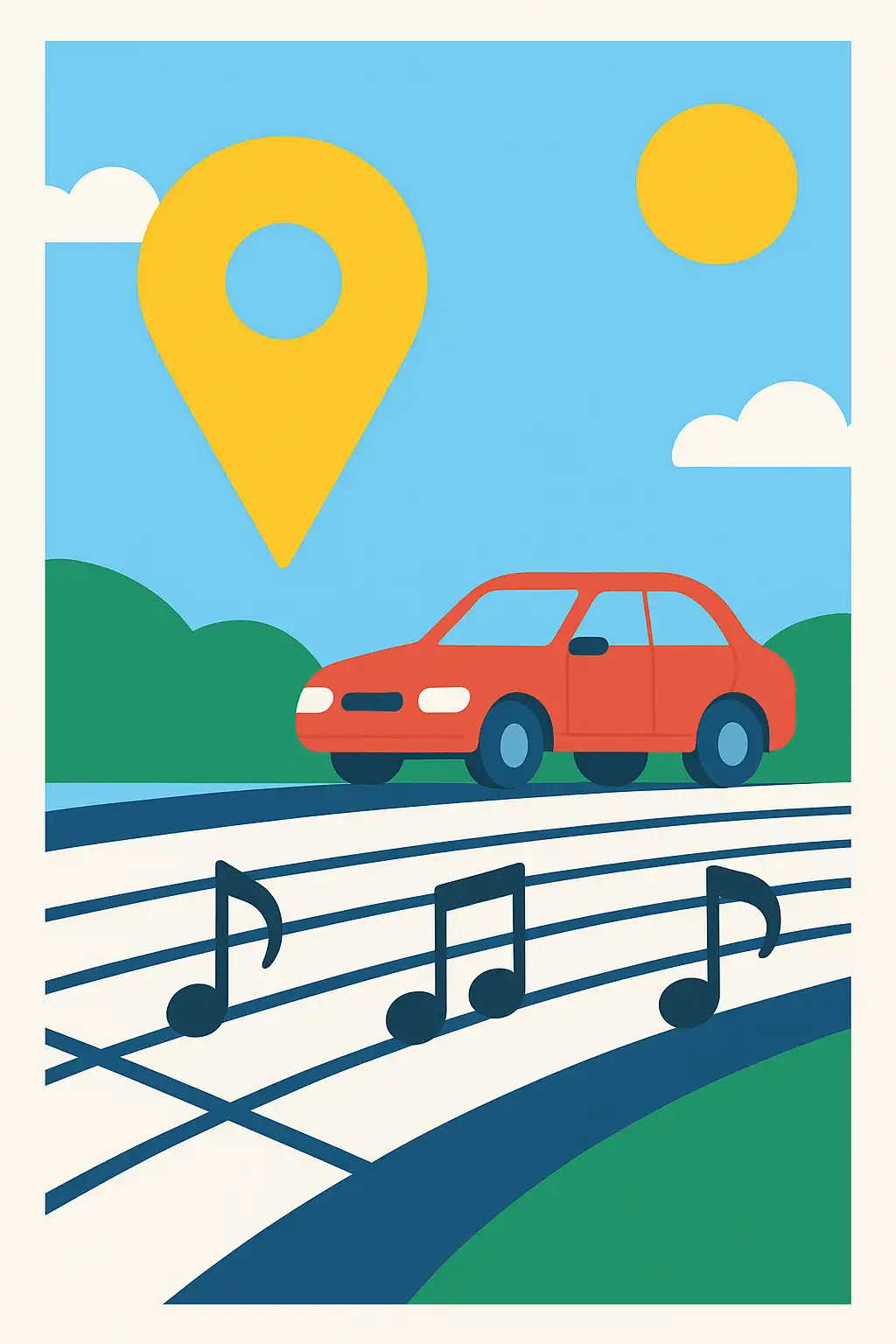 The road that plays a song when your tires roll over it