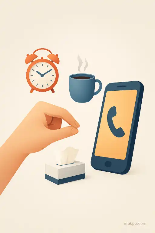 The tiny automatic acts people do before a stressful phone call