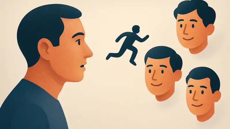 The tiny mental skip that makes a face feel strangely familiar