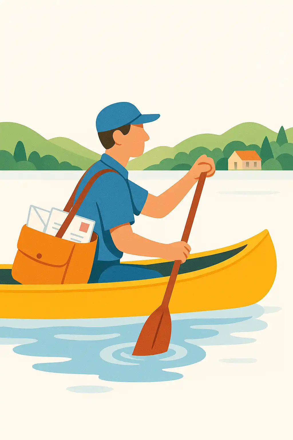 The town where the postman still delivers every letter by canoe