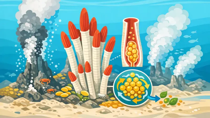 Tube worms farming bacteria: how vents host self-sustaining farms